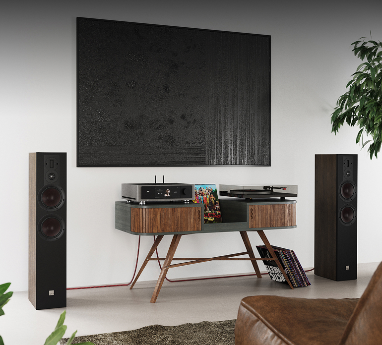 Dali Opticon MK2 Floor standing speakers in a living room